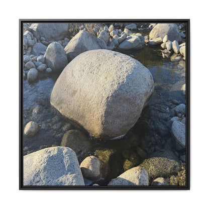 Rocky Riverbed - Unique Stretched Canvas Wall Art - Art By Earth