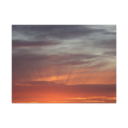 Horizon's Ember - Unique Frameless Canvas Wall Art - Art By Earth