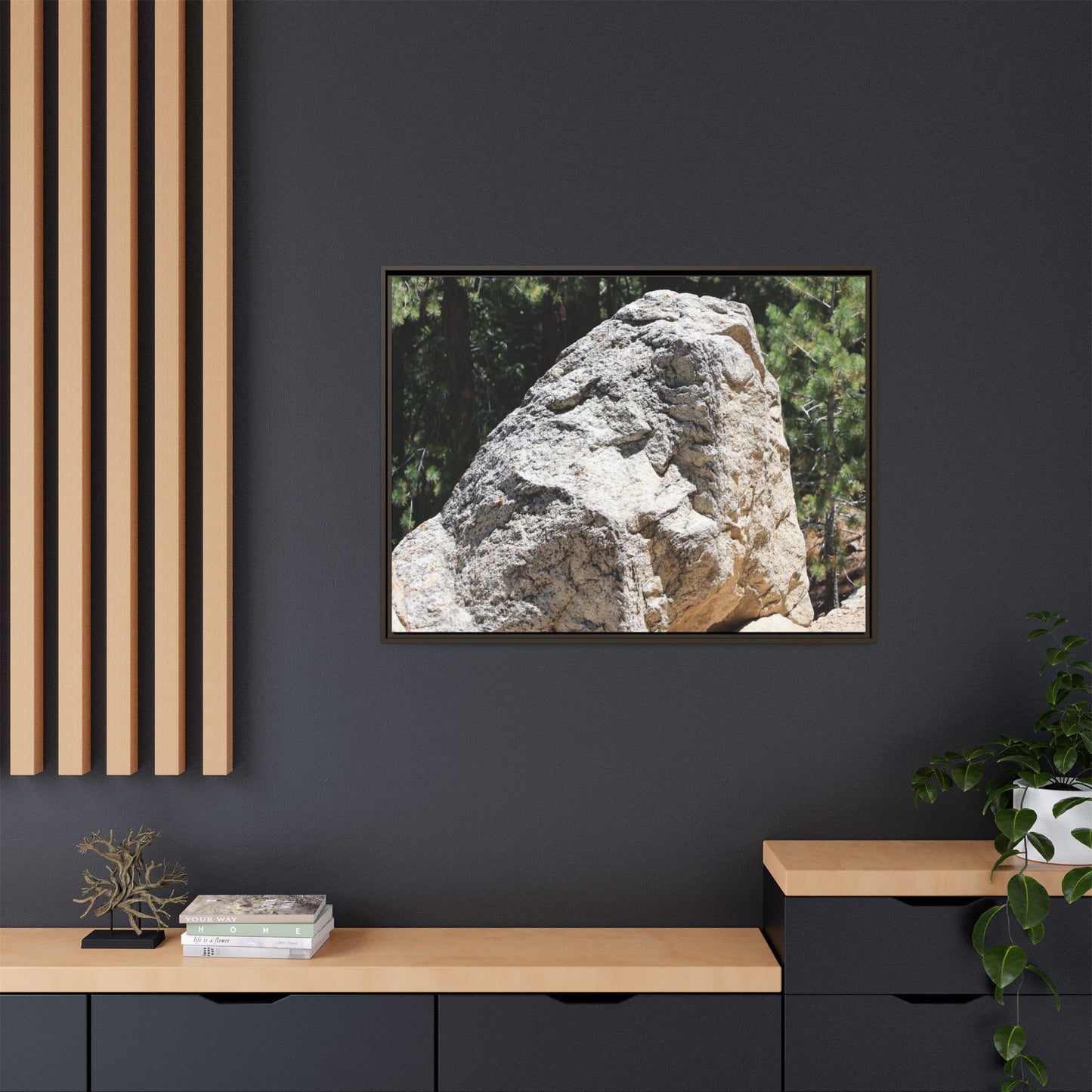 Stone's Silent Whisper - Unique Stretched Canvas Wall Art - Art By Earth