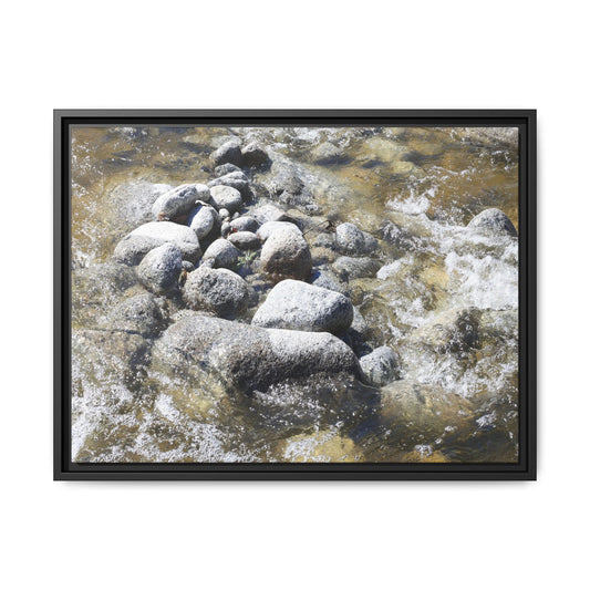 Mountain Stream Flow - Unique Stretched Canvas Wall Art - Art By Earth