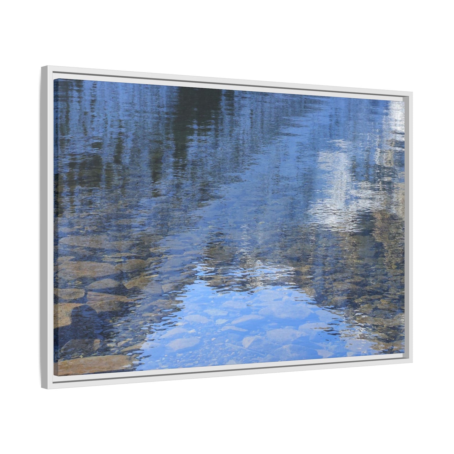 Reflected Stones - Unique Stretched Canvas Wall Art