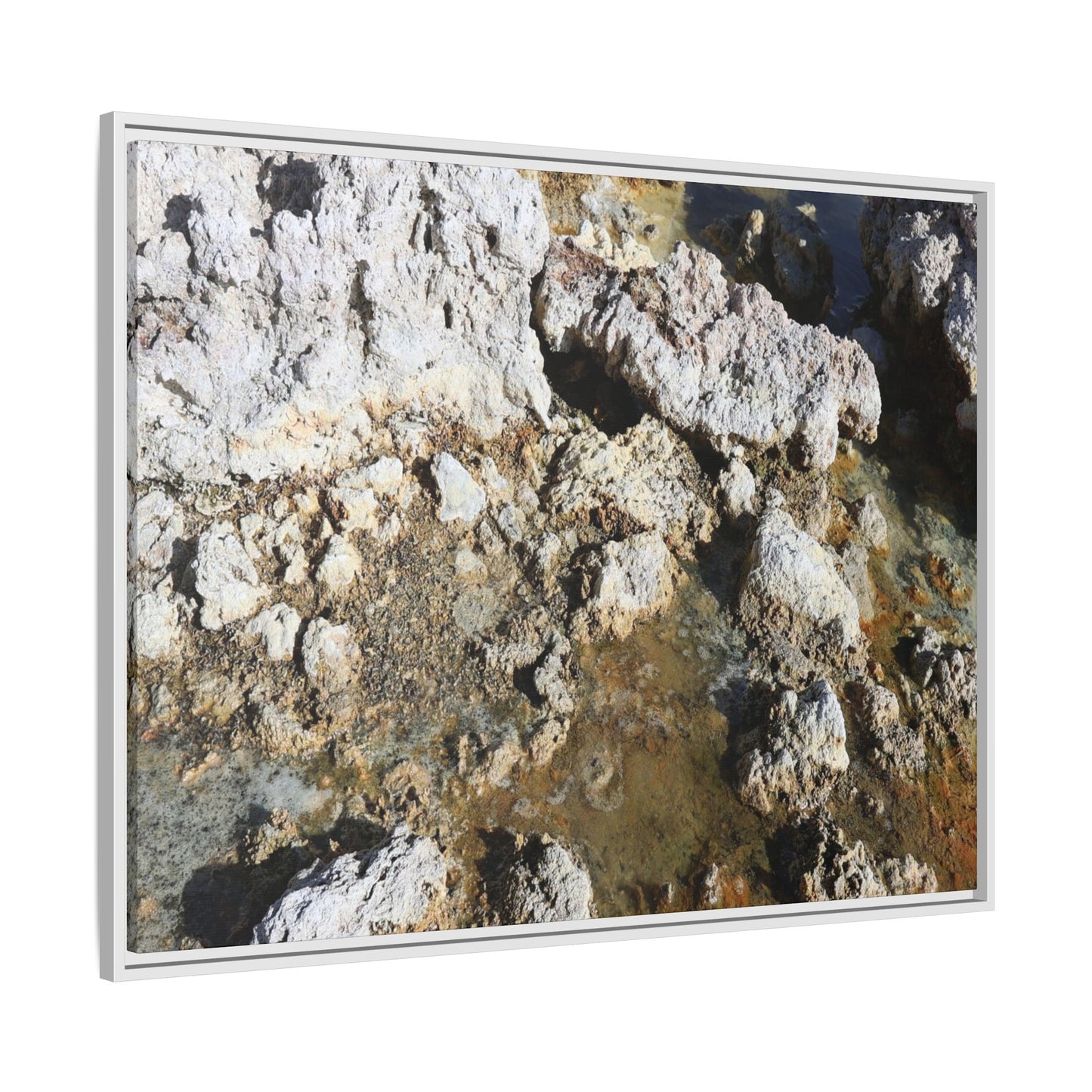 Strata of Silence - Unique Stretched Canvas Wall Art