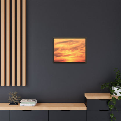 Burning Skies - Unique Stretched Canvas Wall Art - Art By Earth