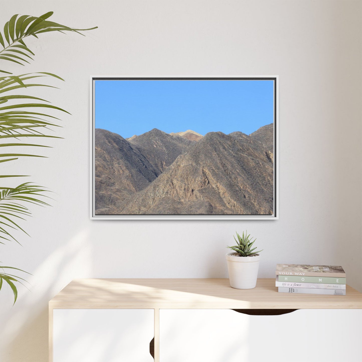Echoes of Barren Peaks - Unique Stretched Canvas Wall Art - Art By Earth
