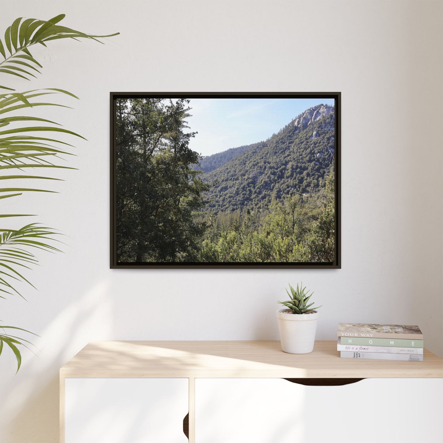 Mountain Valley Forest - Unique Stretched Canvas Wall Art