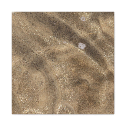 Sandy Shore Impressions - Unique Frameless Canvas Wall Art - Art By Earth