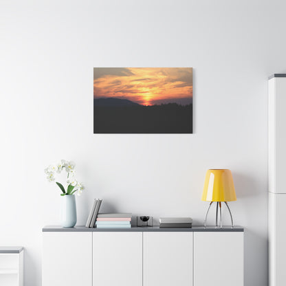 Mountain Twilight - Unique Frameless Canvas Wall Art - Art By Earth