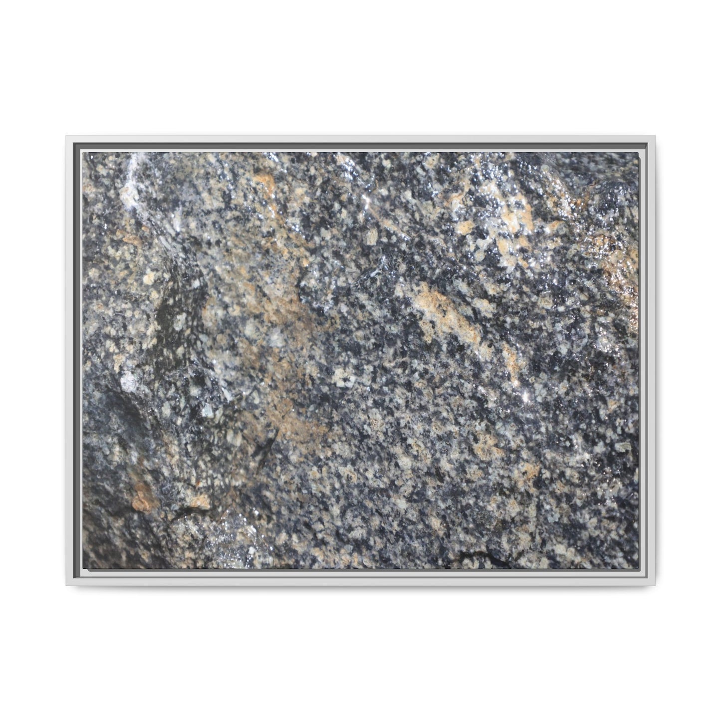 Crystalline Echoes - Unique Stretched Canvas Wall Art - Art By Earth