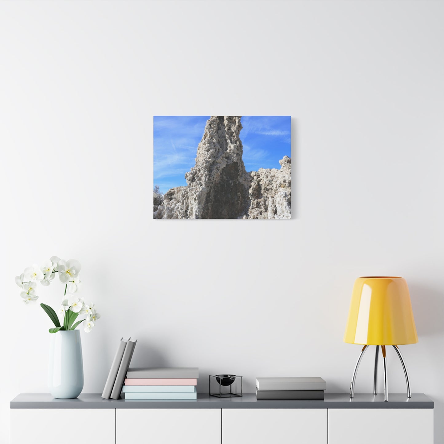 Towering Limestone Sentinels - Unique Frameless Canvas Wall Art