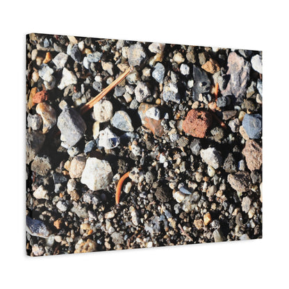 Scattered Stones - Unique Frameless Canvas Wall Art