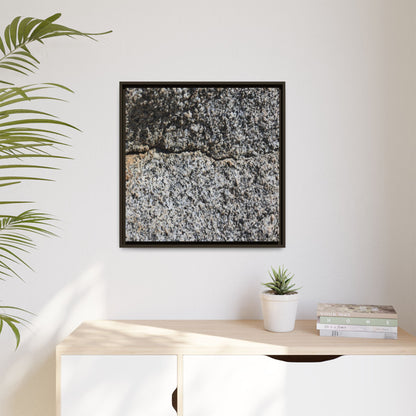 Weathered Stone Surface - Unique Stretched Canvas Wall Art