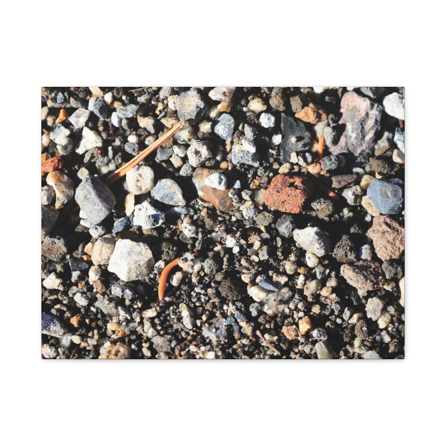Scattered Stones - Unique Frameless Canvas Wall Art
