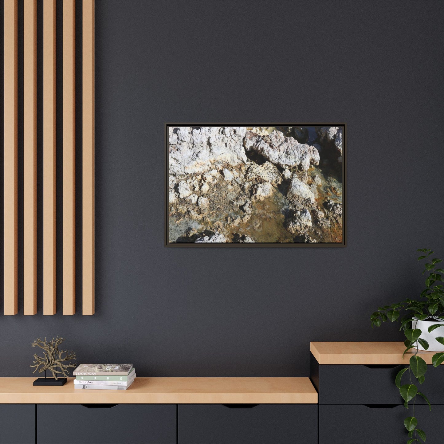Strata of Silence - Unique Stretched Canvas Wall Art