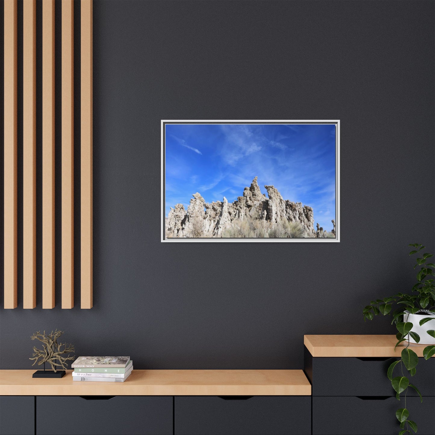 Frozen Sentinels - Unique Stretched Canvas Wall Art