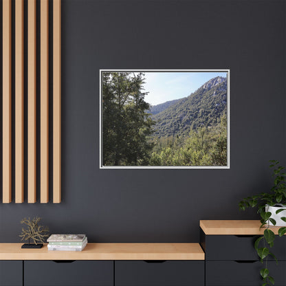 Mountain Valley Forest - Unique Stretched Canvas Wall Art