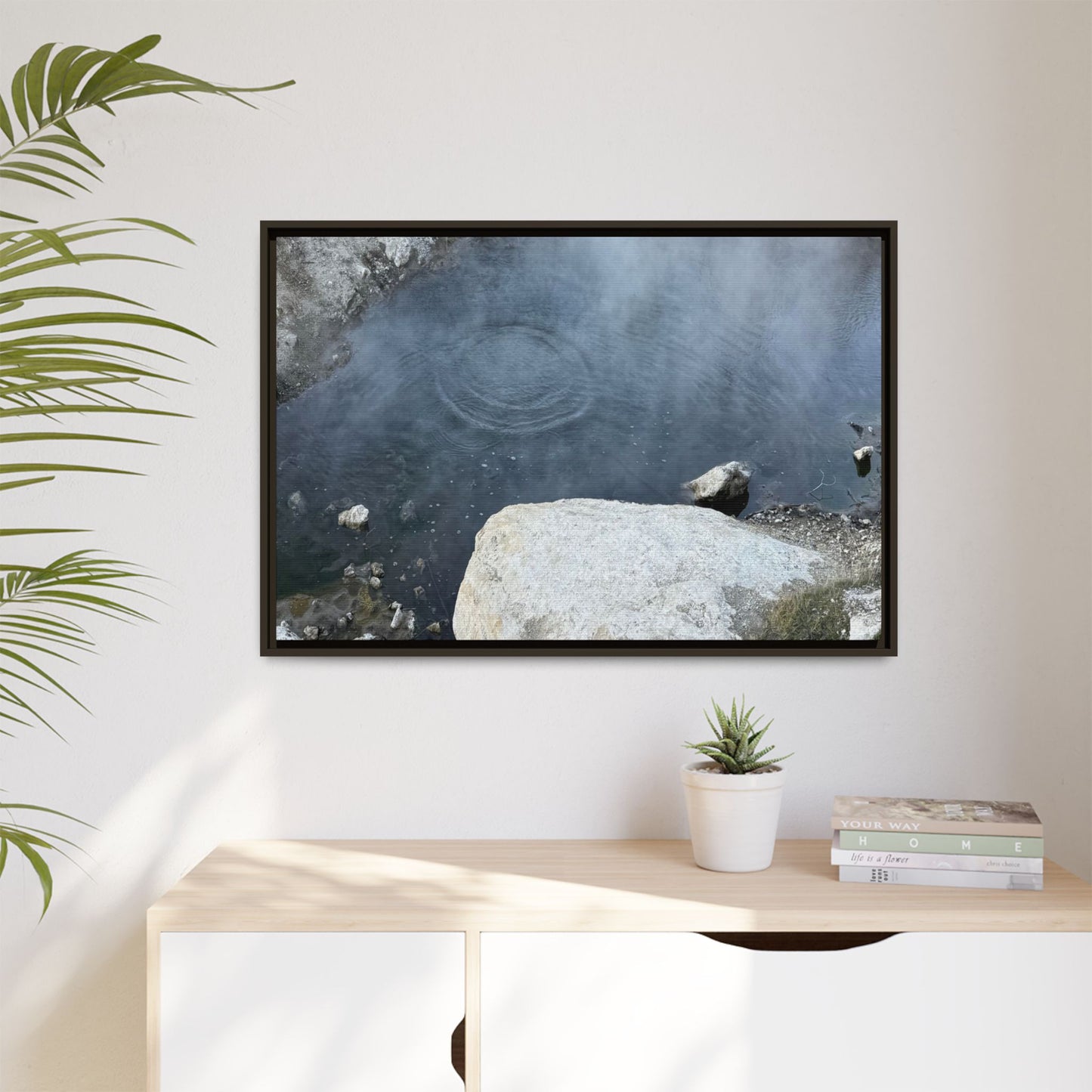 Ripples of Silence - Unique Stretched Canvas Wall Art