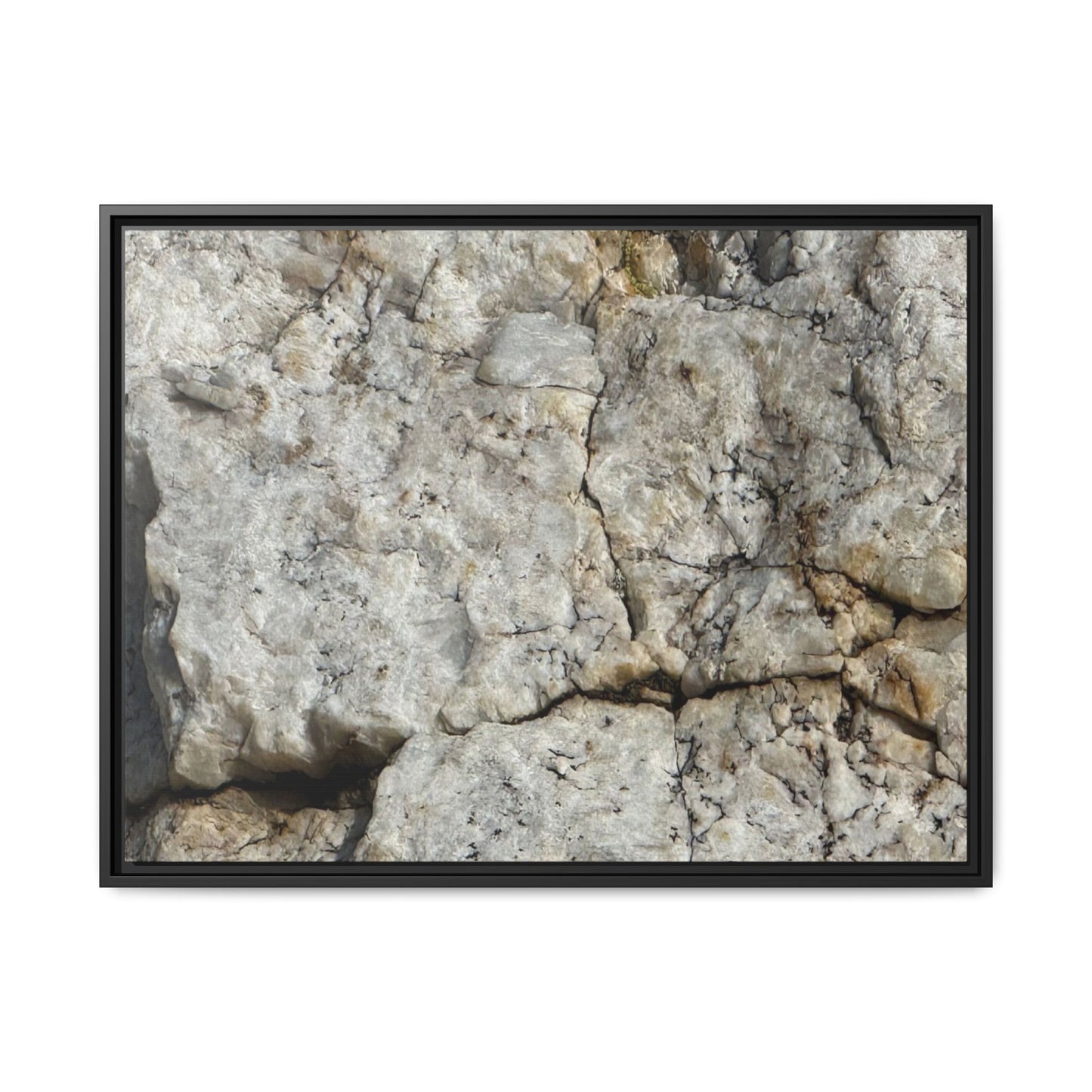 Weathered Limestone Formation - Unique Stretched Canvas Wall Art - Art By Earth