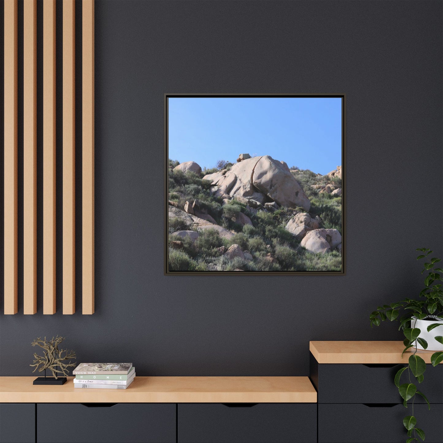 Ancient Stone Landscape - Unique Stretched Canvas Wall Art - Art By Earth