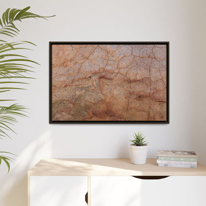 Russet Fissures - Unique Stretched Canvas Wall Art - Art By Earth