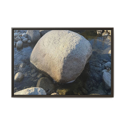 Rocky Riverbed - Unique Stretched Canvas Wall Art - Art By Earth