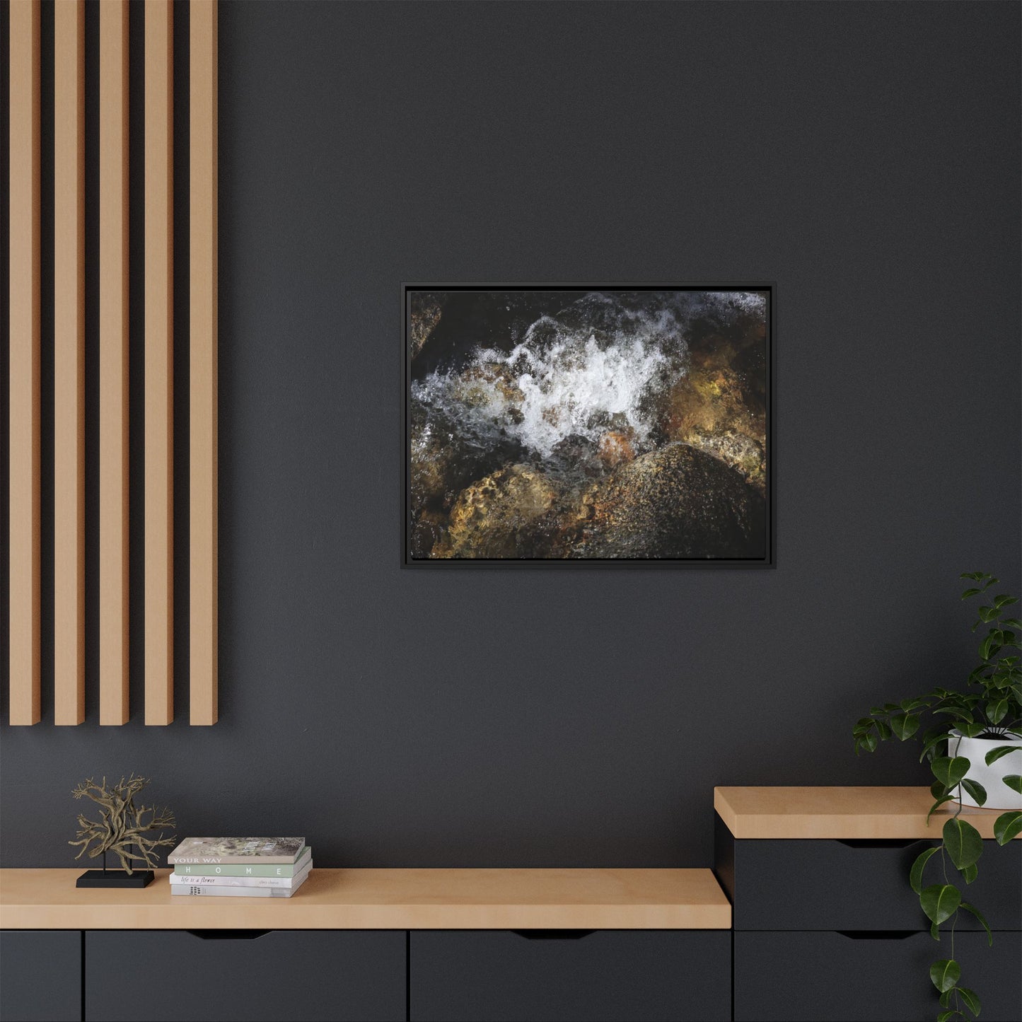 Cascading Momentum - Unique Stretched Canvas Wall Art - Art By Earth