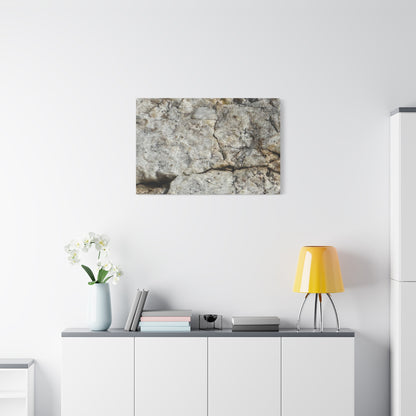 Ancient Rock Face - Unique Frameless Canvas Wall Art - Art By Earth