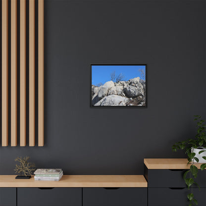 Barren Landscape with Boulder Formations - Unique Stretched Canvas Wall Art - Art By Earth