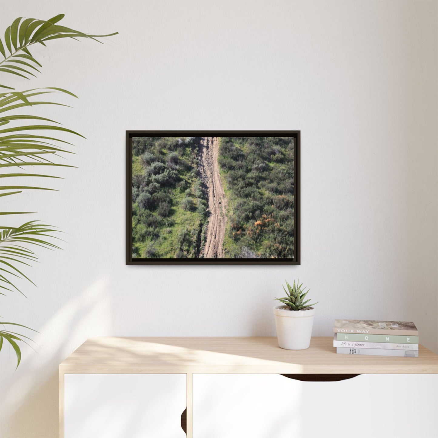 Desert Path Through Sage - Unique Stretched Canvas Wall Art - Art By Earth