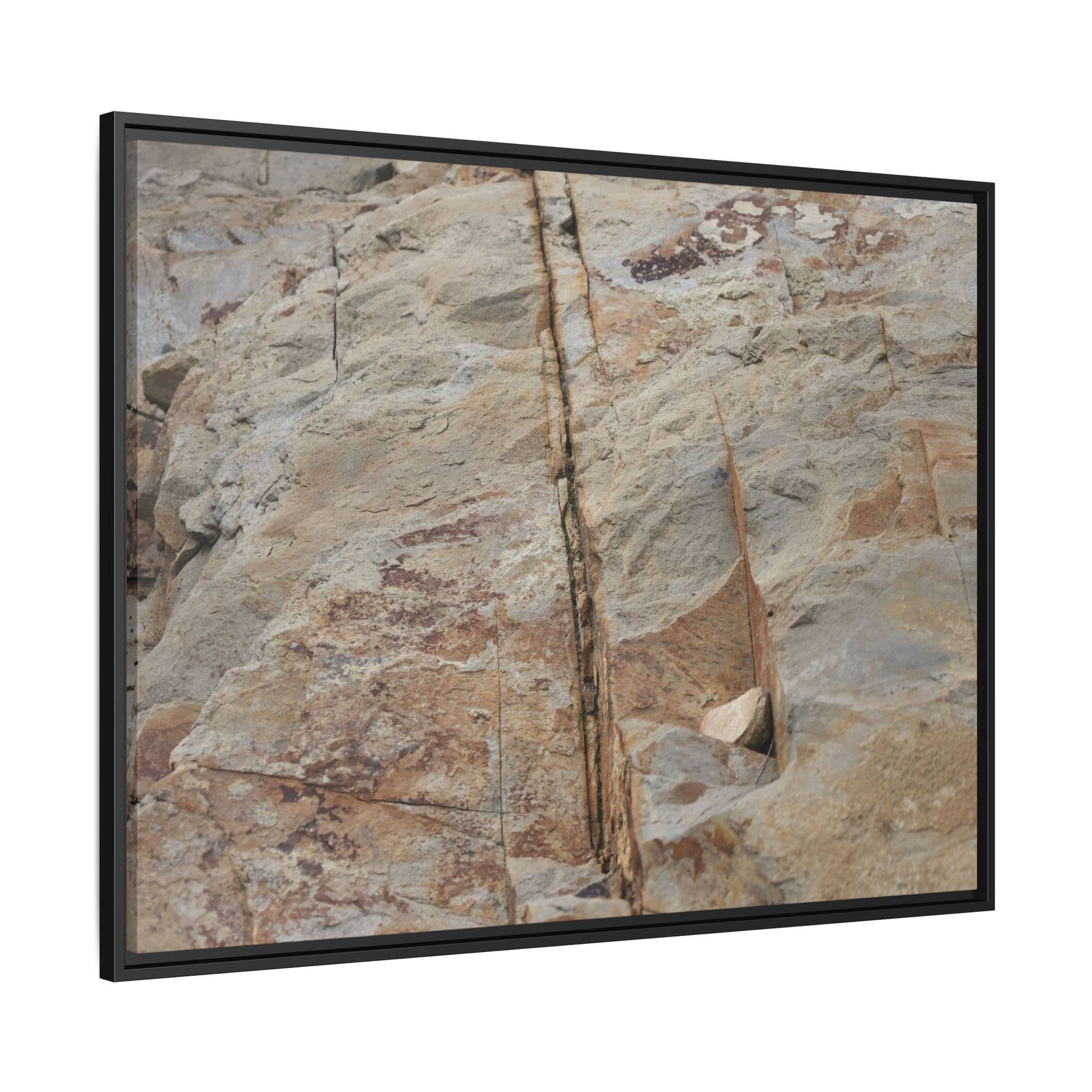 Sedimentary Symphony - Unique Stretched Canvas Wall Art - Art By Earth