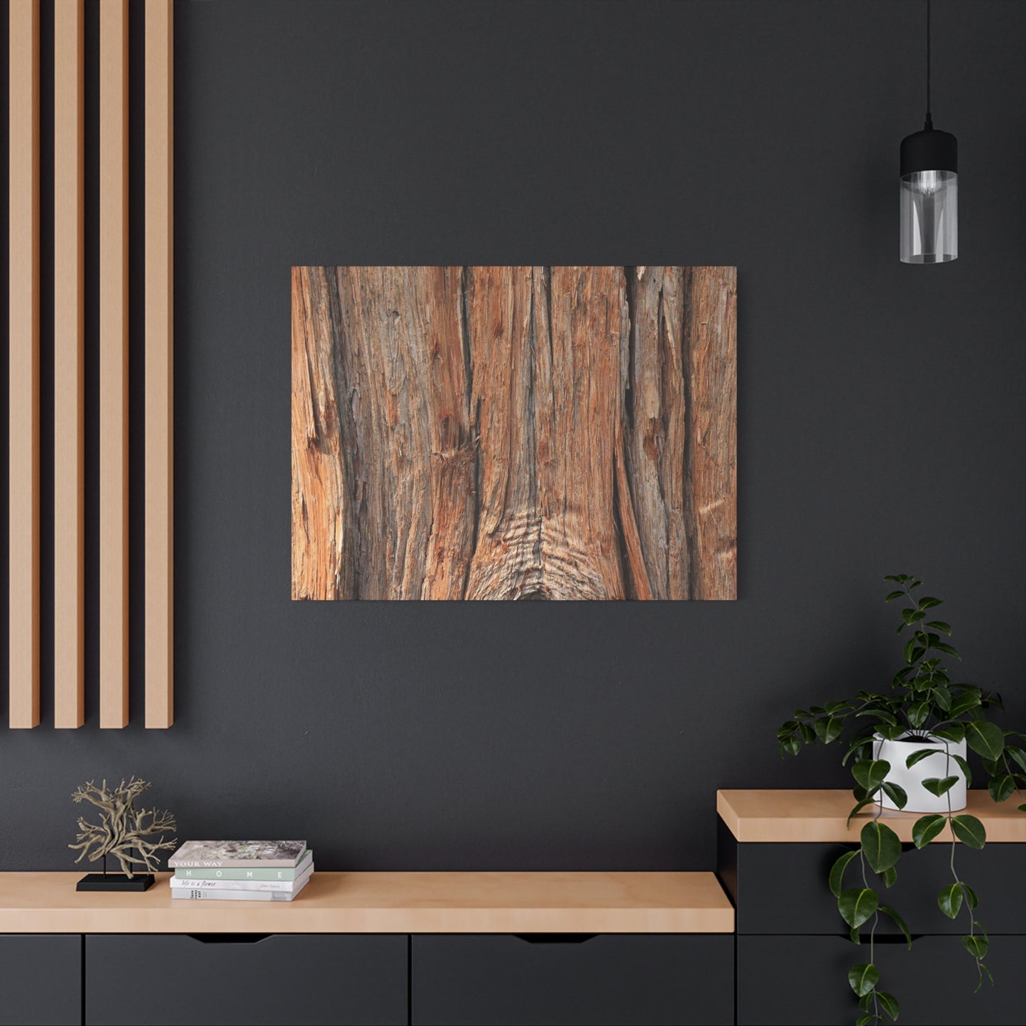 Bark's Ancient Whispers - Unique Frameless Canvas Wall Art - Art By Earth