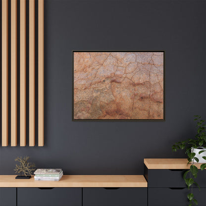 Russet Fissures - Unique Stretched Canvas Wall Art - Art By Earth
