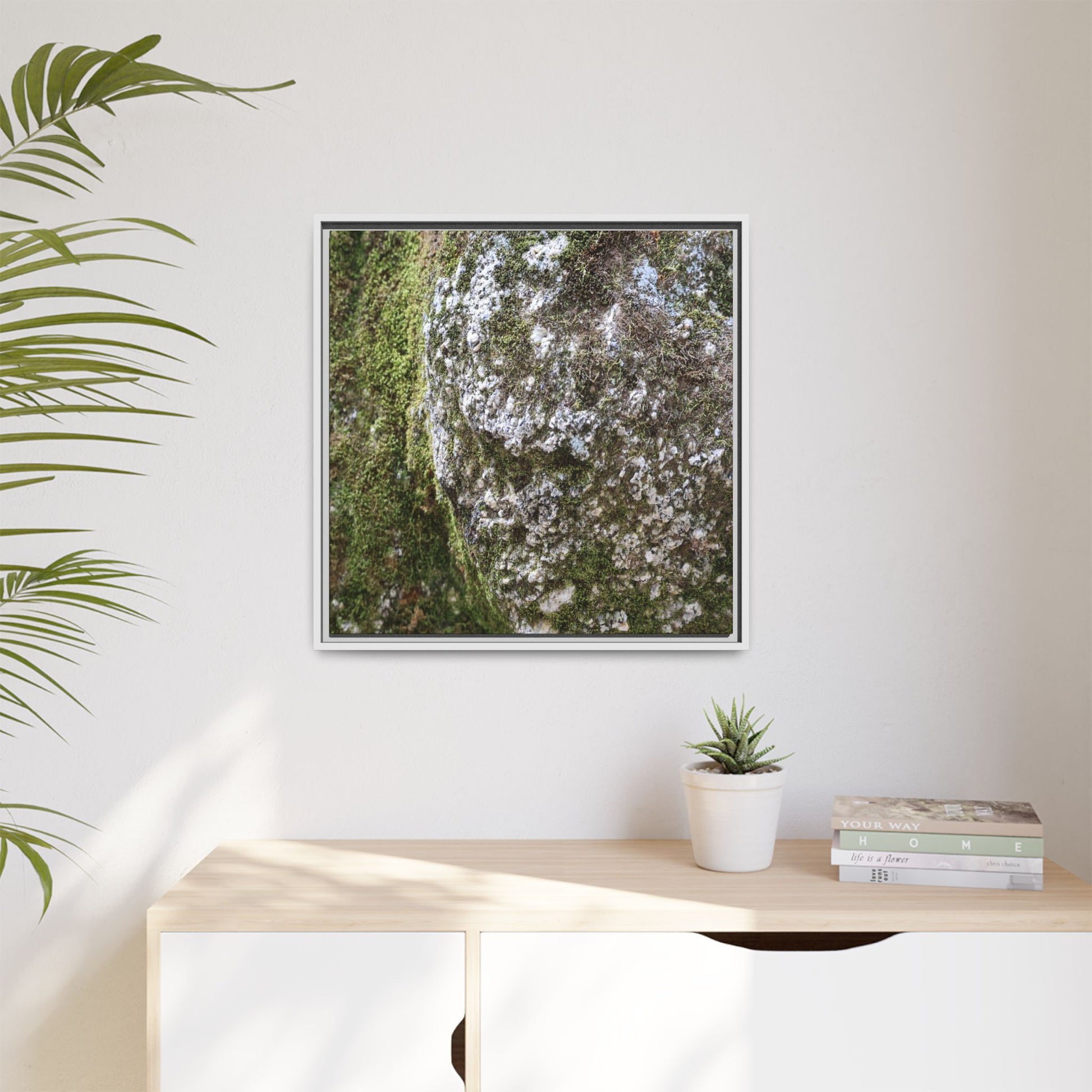 Lichen Landscape - Unique Stretched Canvas Wall Art - Art By Earth