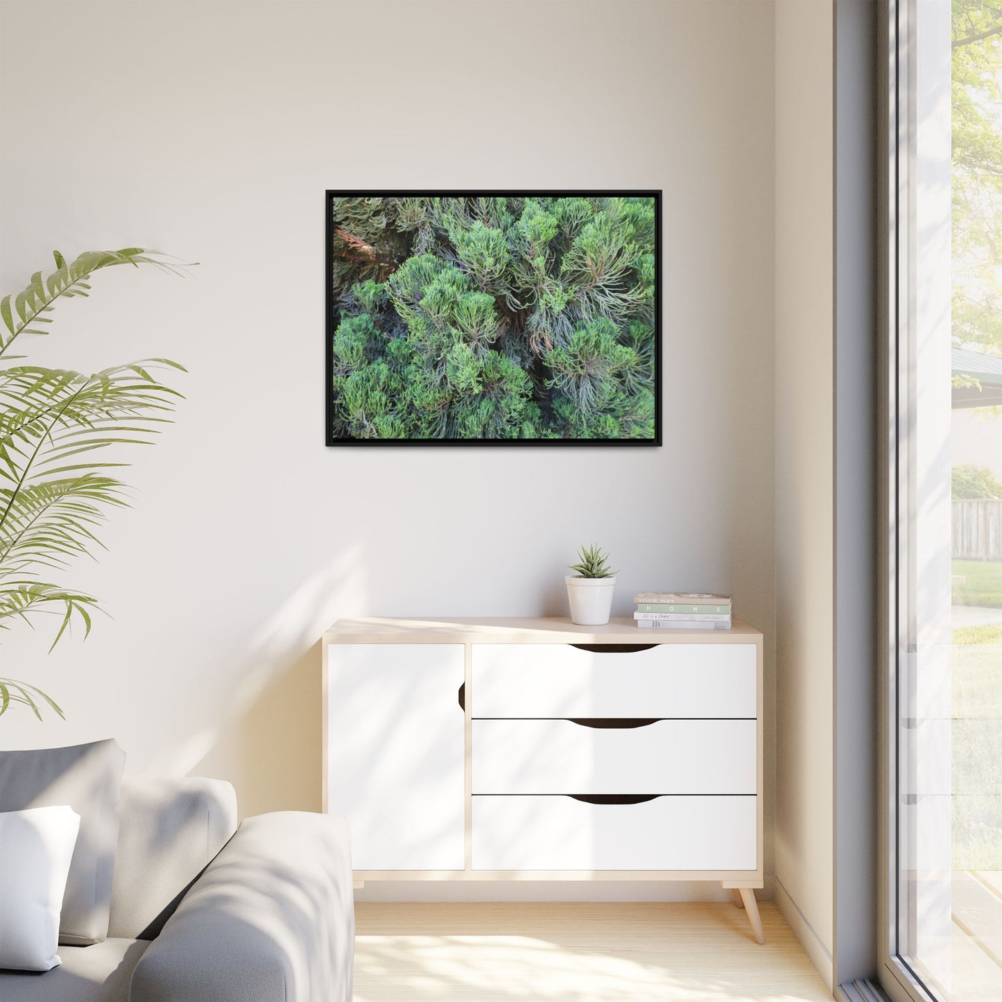 Verdant Whispers - Unique Stretched Canvas Wall Art - Art By Earth