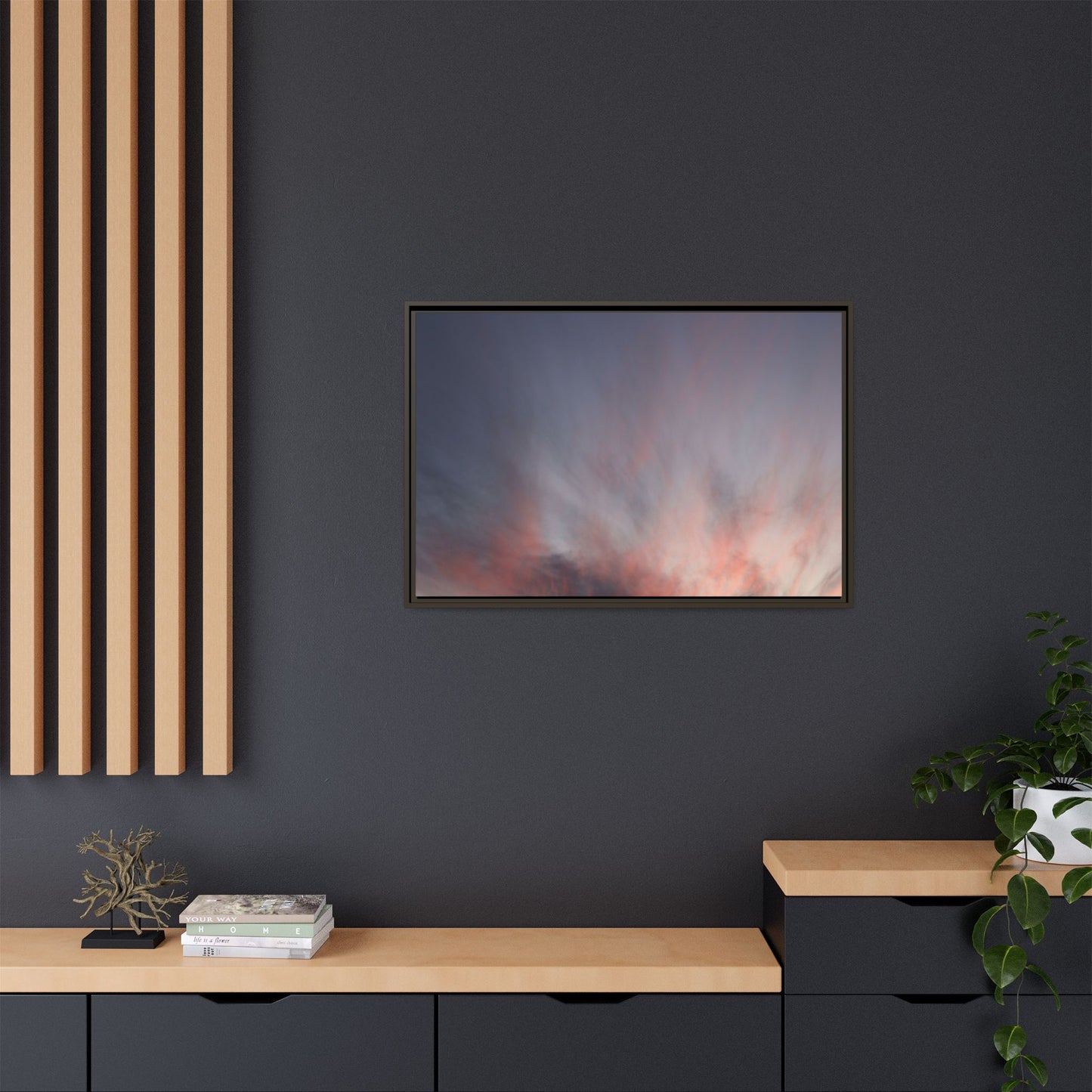 Celestial Blaze - Unique Stretched Canvas Wall Art - Art By Earth