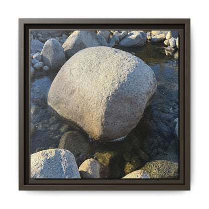 Rocky Riverbed - Unique Stretched Canvas Wall Art - Art By Earth