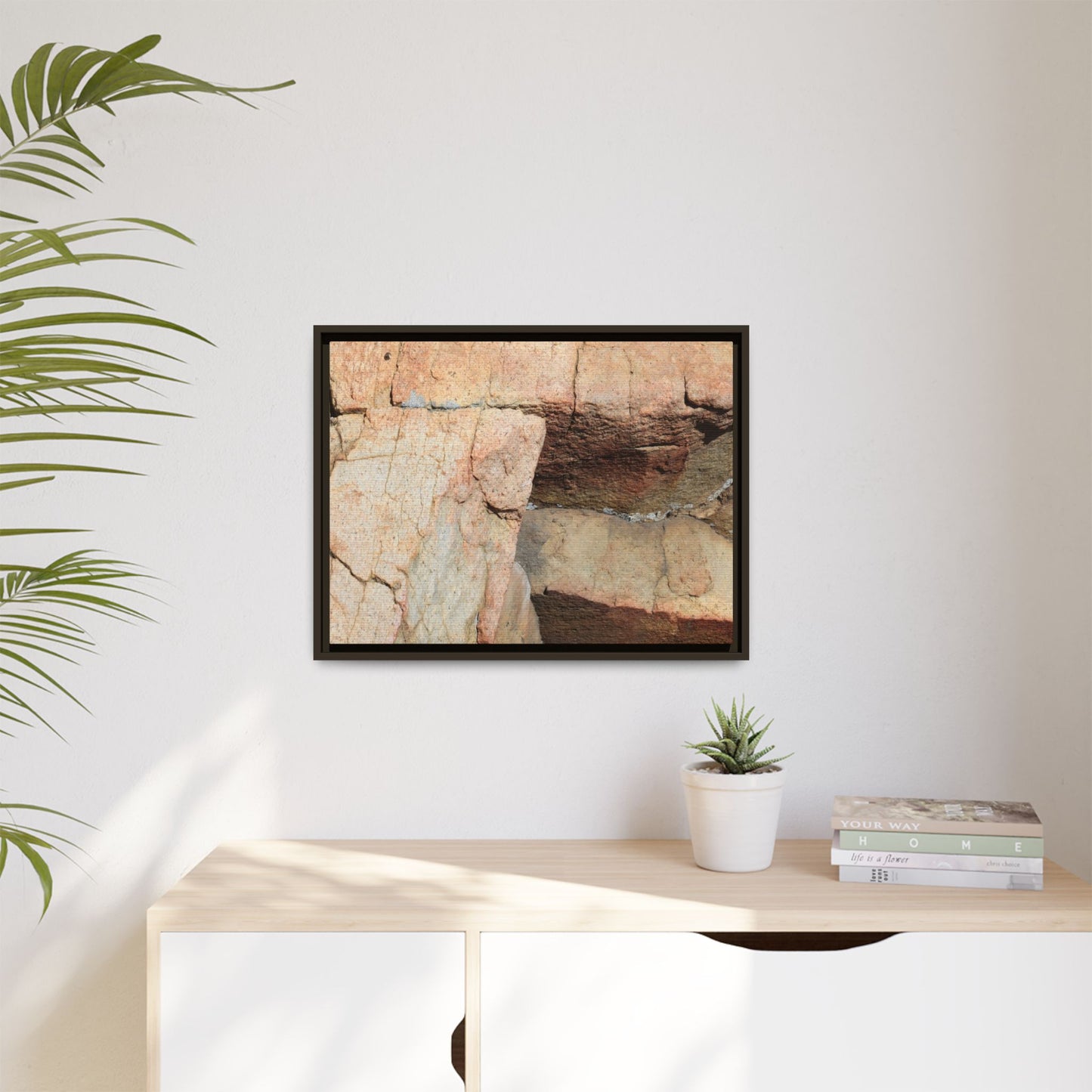 Fractured Stone - Unique Stretched Canvas Wall Art - Art By Earth
