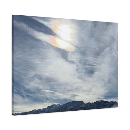 Whispers of Mountain Solitude - Unique Frameless Canvas Wall Art