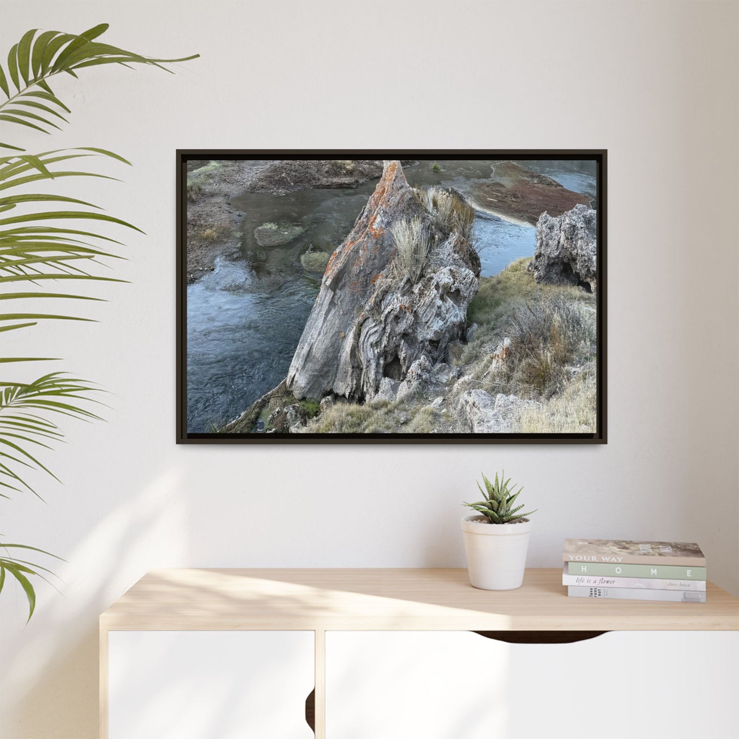 Carved by Water - Unique Stretched Canvas Wall Art