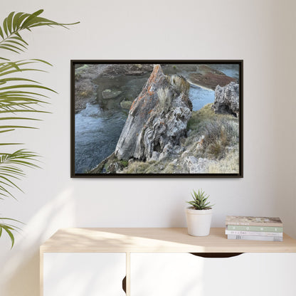 Carved by Water - Unique Stretched Canvas Wall Art