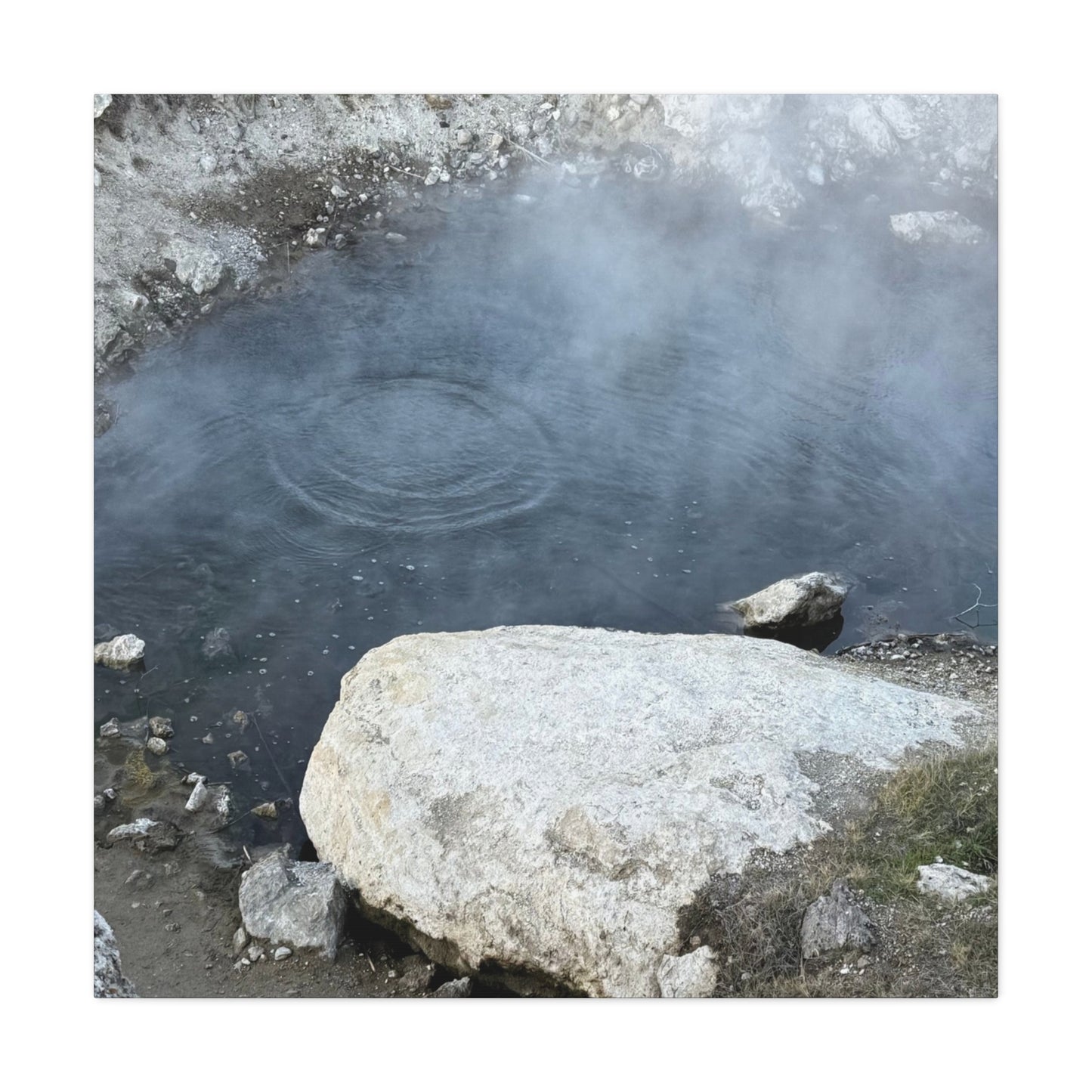 Echoes of Stone and Mist - Unique Frameless Canvas Wall Art