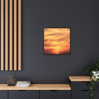 Burning Skies - Unique Stretched Canvas Wall Art - Art By Earth