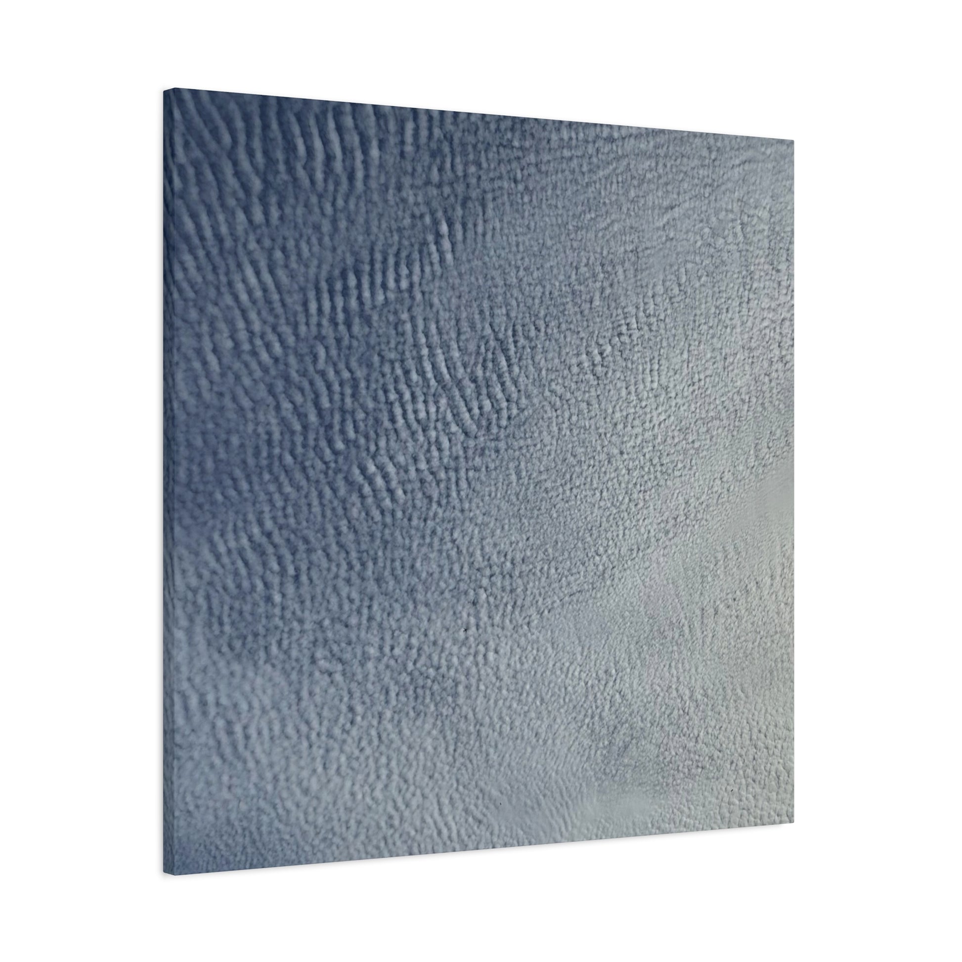 Undulating Whispers of Cerulean - Unique Frameless Canvas Wall Art - Art By Earth