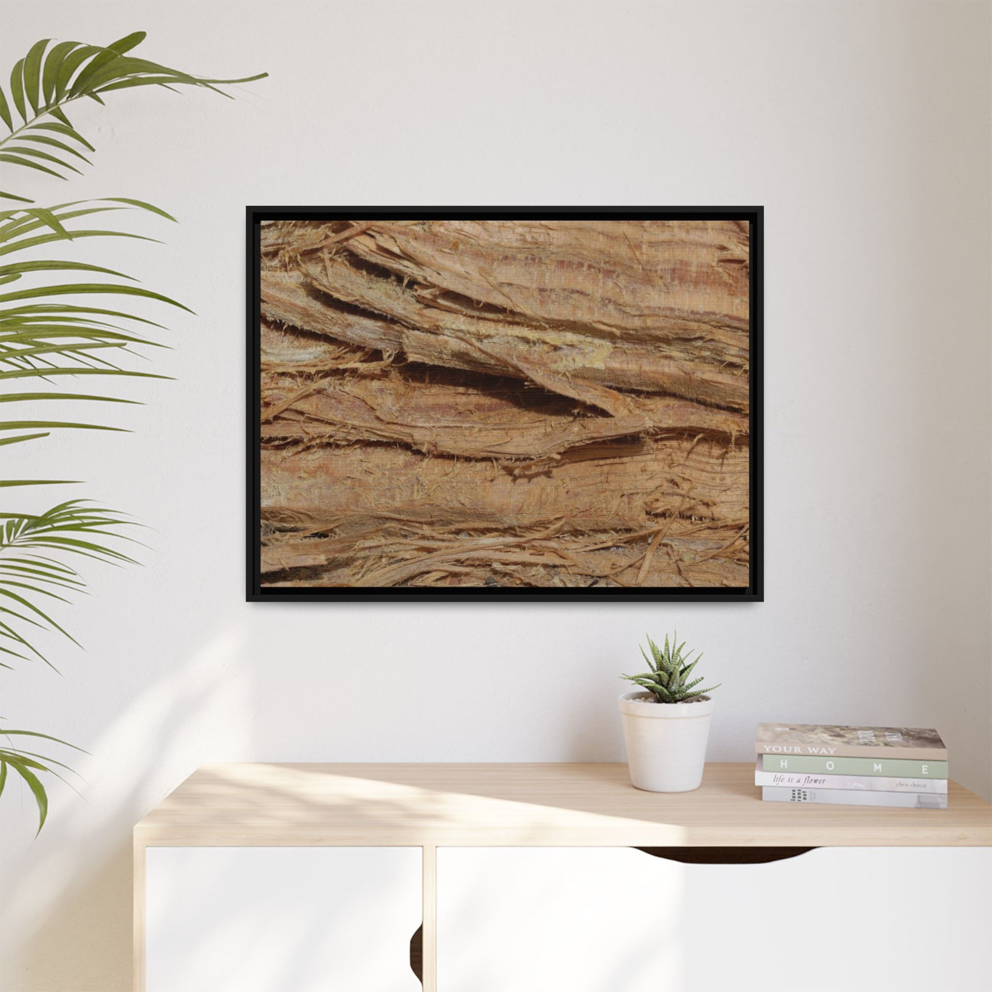 Splintered Bark - Unique Stretched Canvas Wall Art - Art By Earth