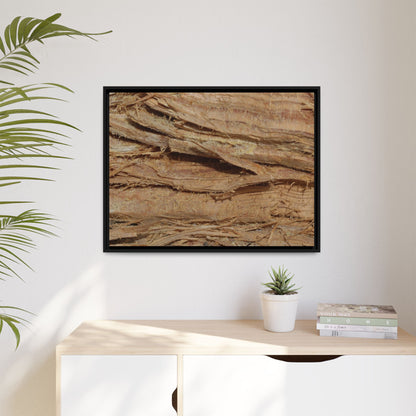 Splintered Bark - Unique Stretched Canvas Wall Art - Art By Earth