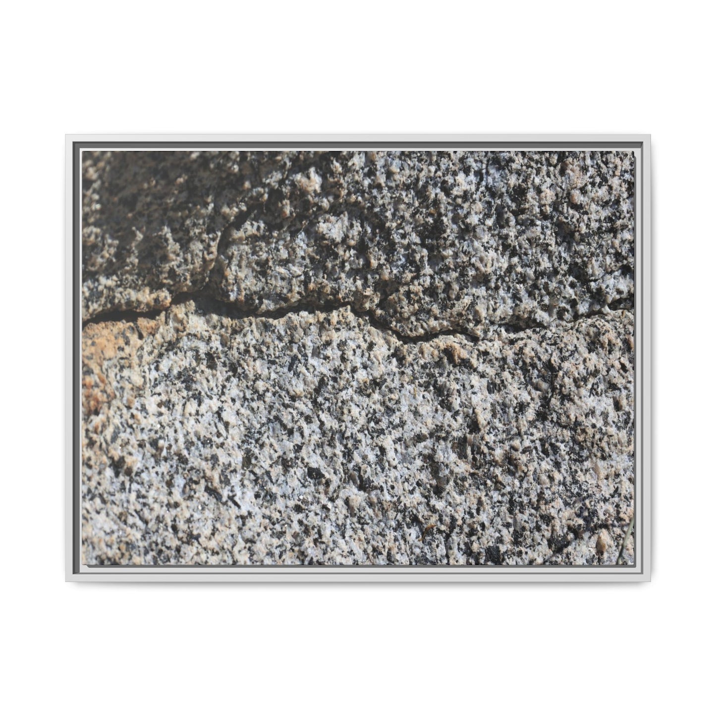 Weathered Stone Surface - Unique Stretched Canvas Wall Art