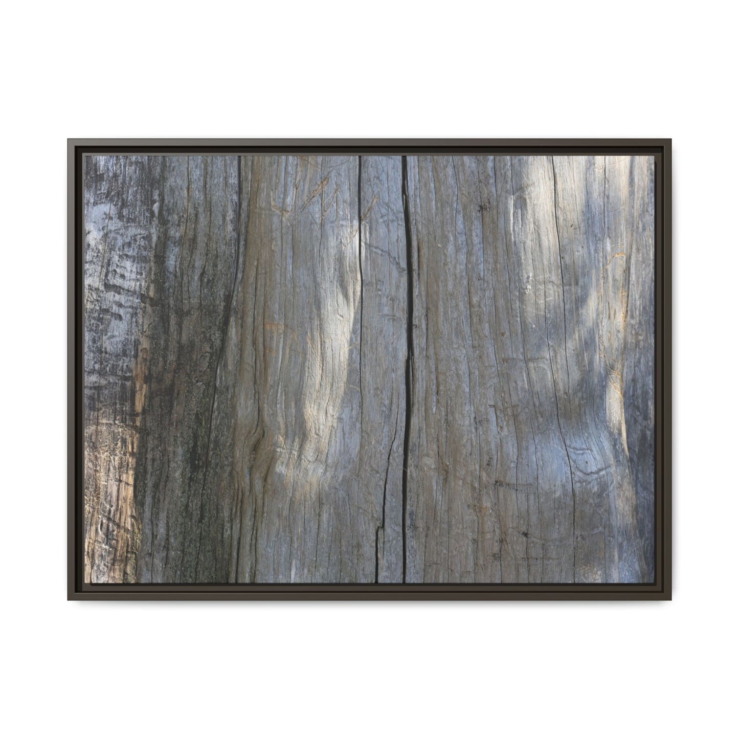 Weathered Wood Surface - Unique Stretched Canvas Wall Art
