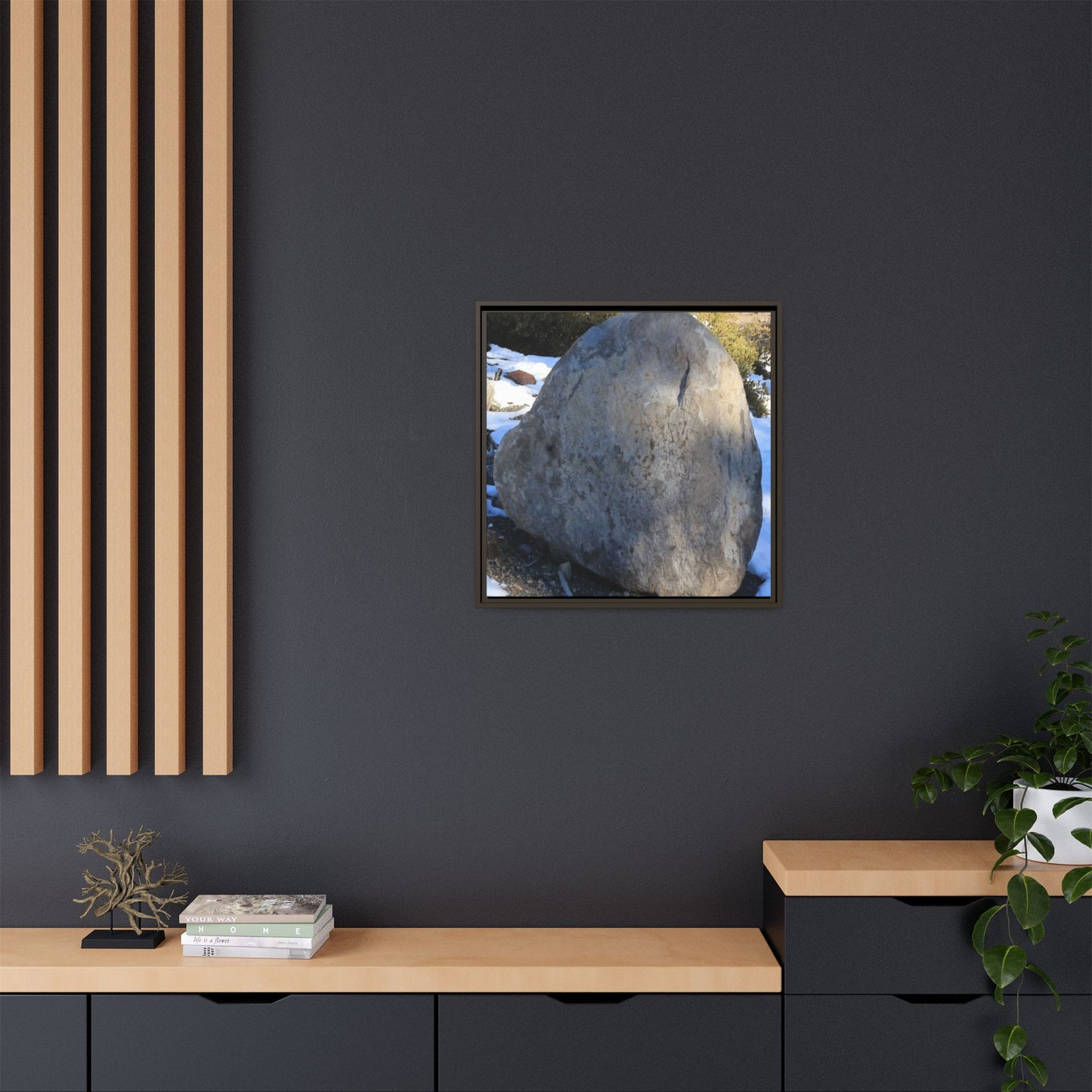 Glacial Solitude - Unique Stretched Canvas Wall Art