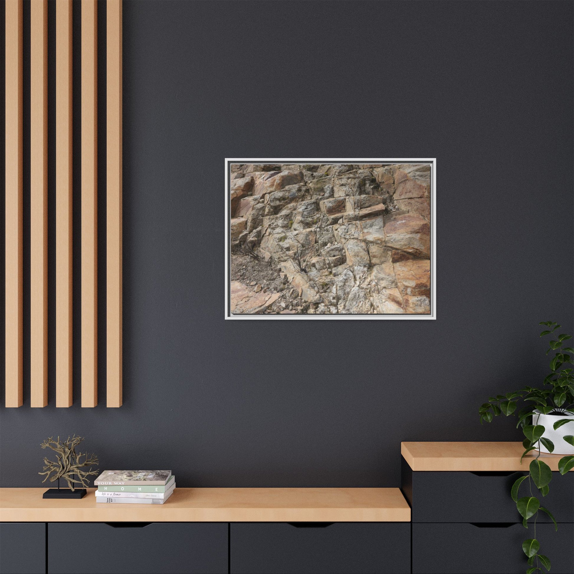Stone's Silent Story - Unique Stretched Canvas Wall Art - Art By Earth