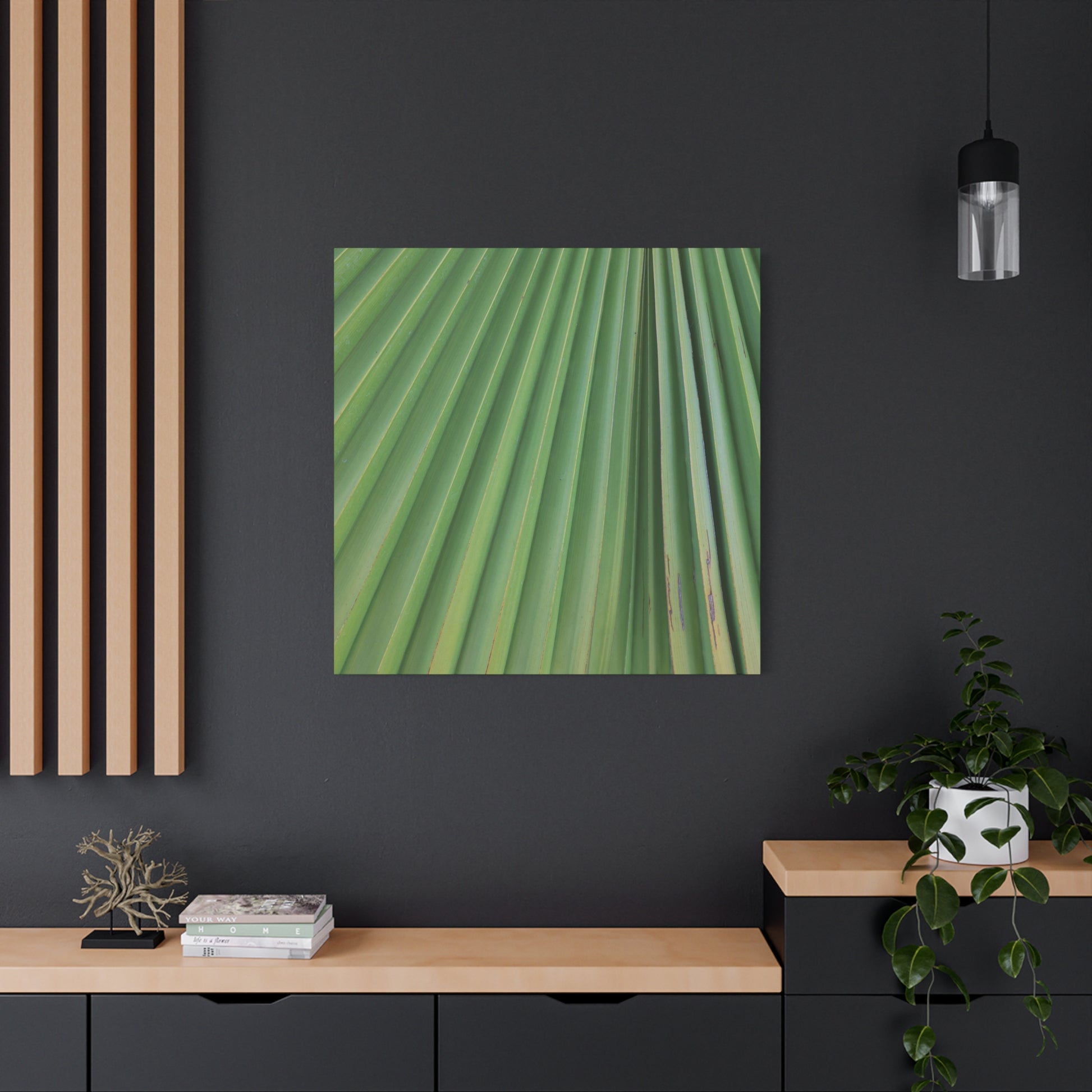 Palm Pulse - Unique Frameless Canvas Wall Art - Art By Earth