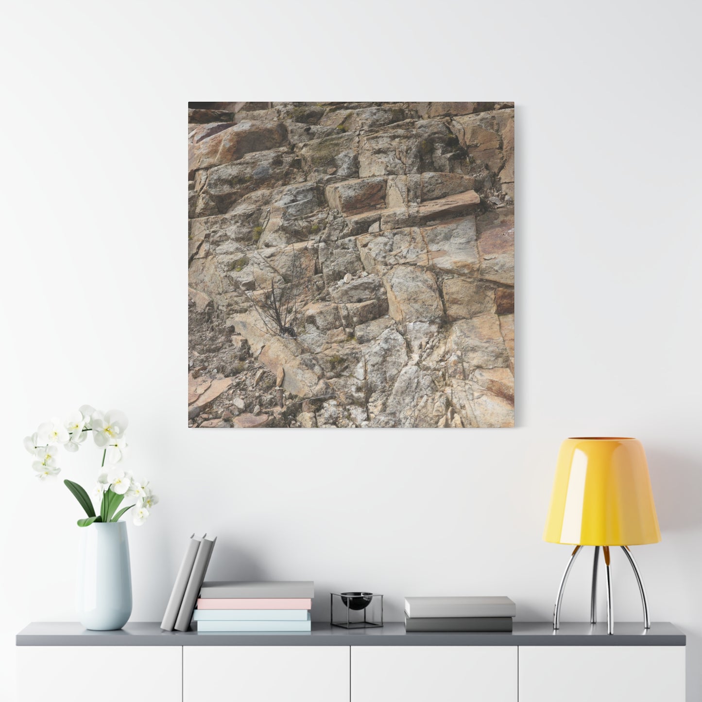 Broken Rock Canvas - Unique Frameless Canvas Wall Art - Art By Earth